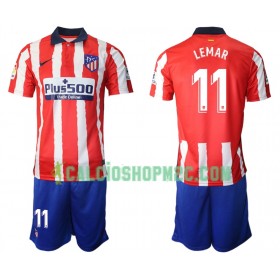 Atlético Madrid Thomas Lemar 11 Bambino Maglia Prima 2020/2021 Manica Corta (+ Pantaloncini)
